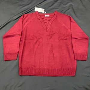 Ours women V neck Sweater